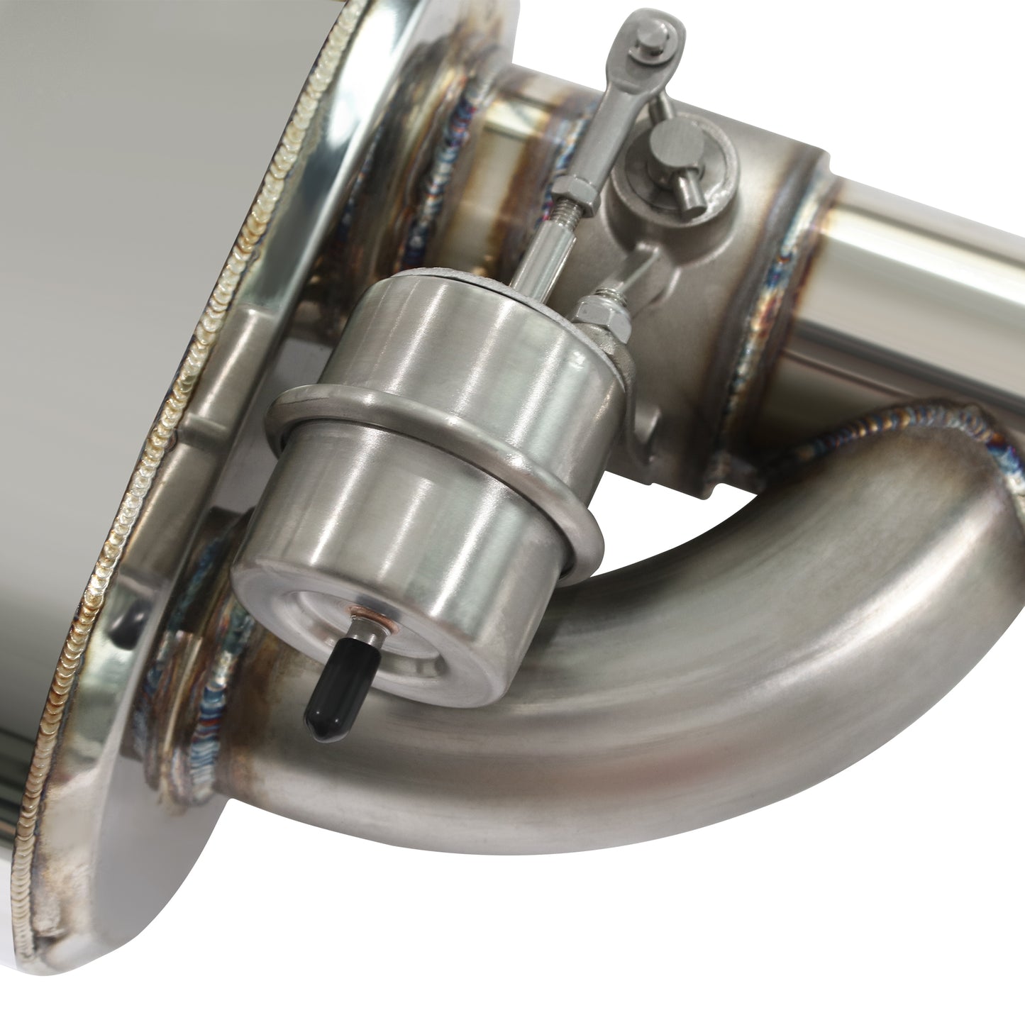 Universal Valved Muffler Kit Offet In Offset Out