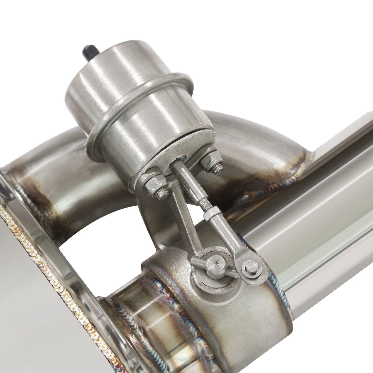 Universal Valved Muffler Kit Offet In Offset Out