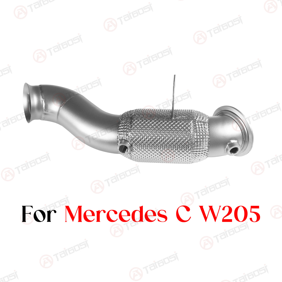 Taibosi For Mercedes Benz C180 C200 C250 C300 W205 1.5T 1.6T 2.0T Car Catback Exhaust Stainless Steel Electric Valve Muffler Remote